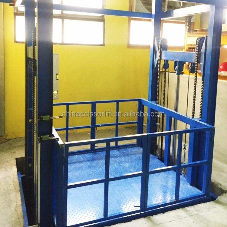 Guide Rails Metal Controlling Elevating Cargo Lift Elevator for ...