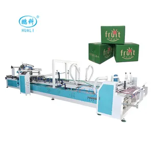 Carton Box Packaging High Speed Folding Gluing Paper Box Machine Making Corrugated Boxes