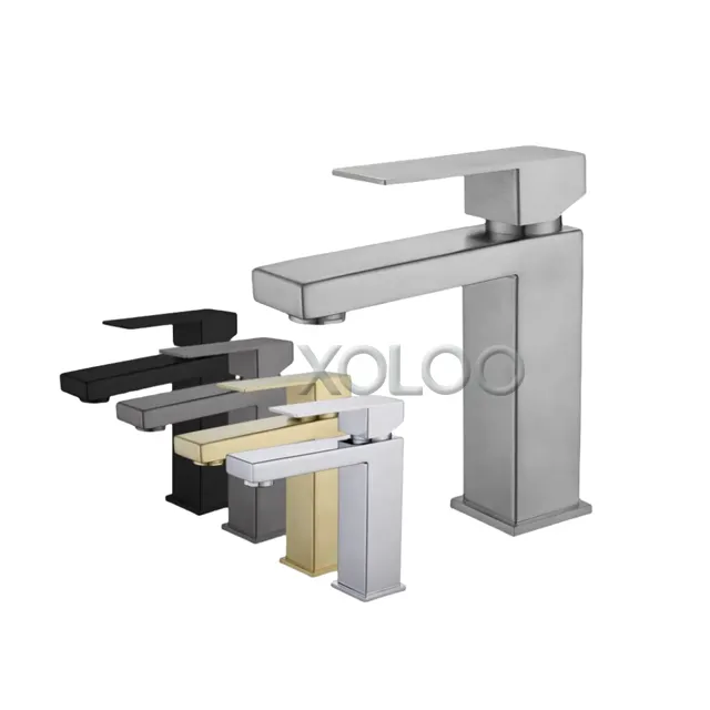 XOLOO Faucet Toilet Tap Chrome White Gold Single Hole Modern Bathroom Mixer Basin Faucet For Hotel Apartment