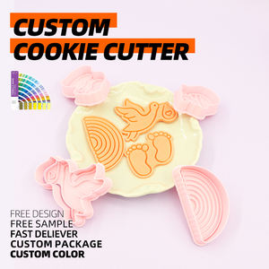 <span class=keywords><strong>Cigogne</strong></span> bébé série bricolage argile Animation imprimé 3D dessin animé Biscuit moule amour Biscuit pour la cuisson et la pâtisserie outils - Product Image 4