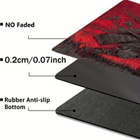 Tapis de jeu Red Samurai Japanese Cool /TCG pour jeux de cartes à collectionner, tapis de souris pour table, illustrations dynamiques, impression de haute qualité