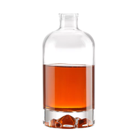 Ensemble de bouteilles et de verres en verre antique de luxe pour whisky, liqueur, gin, brandy, fonctionnel, 700 ml, 750 ml, 1 l