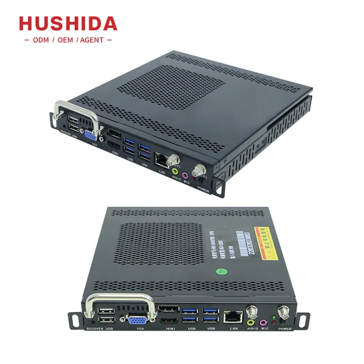 HUSHIDA Industrial Mini-PC mit Intel Core 1037U OPS-Schnitts telle karte