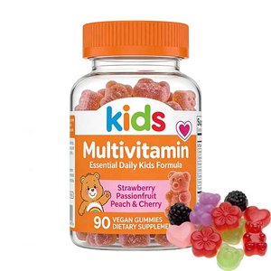 Vitamines pour enfants OEM/ODM, gommes multivitaminées, gommes pour adolescents, adultes, immunité, antioxydant, végétalien, saveur fraise, personnalisable - Product Image 1