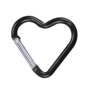 Vente en gros de boucles à accrocher rapidement en alliage <span class=keywords><strong>d</strong></span>'aluminium en forme de cœur, crochet en forme de pêche pour sac à dos, porte-clés externe pour le camping et la randonnée - Product Image 3