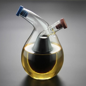 Dosificador de Aceite y Vinagre 2 en 1, Botella de Aceite de Oliva de Vidrio de Borosilicato de 2 Capas, Libre de BPA, 350 ml, para Uso Doméstico y en Restaurantes - Product Image 2