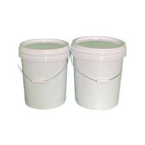 Cubo de plástico blanco de 25L, material PP de grado alimenticio con Cubierta acolchada para uso doméstico, pintura, gasolina, almacenamiento de alimentos - Product Image 4