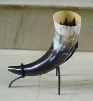 Corne à boire Viking Antique de haute qualité artisanat poli corne de buffle naturelle fabricant indien Souvenir