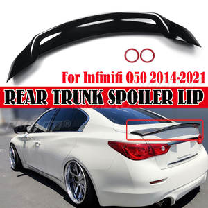 Alerón Trasero Negro Brillante para la Tapa del Maletero, Compatible con Infiniti Q50 2014-2021, Todos los Modelos - Product Image 1