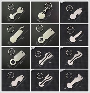 Europe Market Shopping Trolley Cart Release Token Keychain Beer Opener Stainless Steel Blank Metal <b>Keyring</b> - Product Image 5