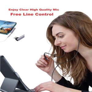 Adaptateur de qualité sonore <span class=keywords><strong>HiFi</strong></span> en forme de L 90 degrés USB C Audio DAC pour Galaxy S23 Ultra et iPhone 15 Pro <span class=keywords><strong>carte</strong></span> <span class=keywords><strong>son</strong></span> de haute qualité - Product Image 2