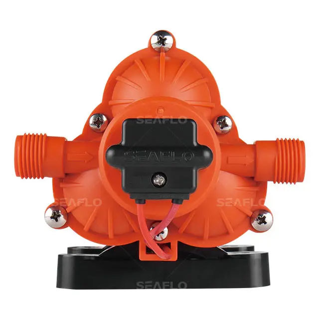 SEA FLO dc 12v 24v 고압 펌프 3bar 해양 물 펌프 솔러 다이어프램 워터 부스터 펌프 압력 스위치가있는 예비 부품