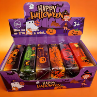 Cadeau d'Halloween Squishy en forme de bâton de beurre en PU, texture super douce, à remontée lente, emballé individuellement, faible MOQ, fournisseur d'usine