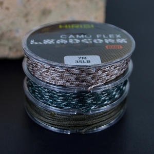 Ligne de pêche à la carpe Hirisi tressée 35LB 7M avec âme en fil métallique, ligne coulante 3 couleurs pour la pêche à la carpe en lac et en rivière - Product Image 5