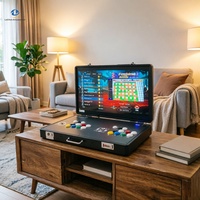 Console d'arcade Pandora Box élégante de 24 pouces, portable et pliable, pour 2 joueurs, station de jeux vidéo rétro pour la maison ou la mancave.
