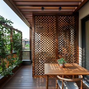 Ngoài trời kim loại nhôm thép Panel tường màn hình nội thất phòng ngăn cắt laser phân vùng - Product Image 5