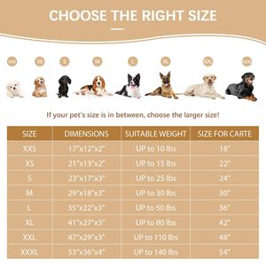 Hondenmat met logo-opdruk, bijtbestendig, waterdicht, met afneembare, wasbare hoes, antislip bodem, zachte hondenbank - Product Image 6