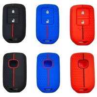 Casing Kunci Mobil Jarak Jauh untuk Honda Fit GP5 Shuttle Gp8 JADE VEZEL City Civic Jazz BRV 2 Tombol Penutup Kunci Silikon Aksesori Mobil