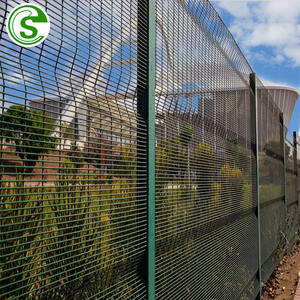 Valla DE SEGURIDAD 358, valla de malla soldada antirrobo, Panel de valla antiescalada 358 con alambre de púas de afeitar - Product Image 4