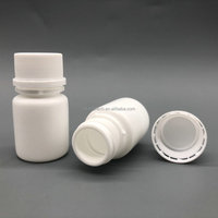 Conteneurs pharmaceutiques vides de médecine 20ml 30ml emballage en plastique blanc de bouteille de pilule de HDPE pour l'emballage de comprimés de capsule
