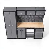Ensemble de meubles de rangement d'outils en acier robuste à 5 tiroirs, personnalisable OEM, avec serrure à clé, capacité de charge de 600 kg, certifié CE, garantie de 3 ans