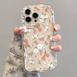 <span class=keywords><strong>Cover</strong></span> per telefono cellulare in Silicone TPU con bordo ondulato con fiore bianco <span class=keywords><strong>arancione</strong></span> per <span class=keywords><strong>Iphone</strong></span> 8 X Xr Xs <span class=keywords><strong>11</strong></span> 12 13 14 15 16 17 Pro Max - Product Image 6