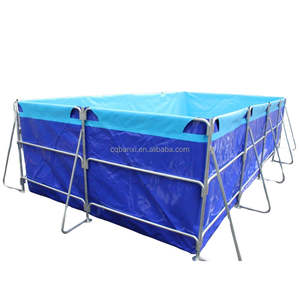 Équipement commercial d'aquaculture de grands étangs à poissons <span class=keywords><strong>en</strong></span> plastique mobiles extérieurs pour l'élevage de tilapia - Product Image 4