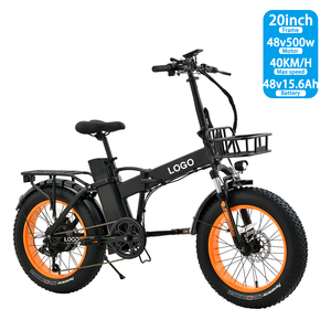 Bicicleta eléctrica de neumáticos gruesos bicicleta eléctrica plegable 20 pulgadas neumáticos gruesos ebike 500W motor pantalla bastidores bicicleta de tierra - Product Image 3
