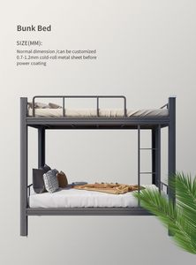 Superpose Hostel Black Metal Double <strong>Bed</strong> Boltless Steel <strong>Bunk</strong> <strong>Beds</strong> <strong>with</strong> <strong>Triple</strong> Capa Trople Litera Litera Doble Cama Beliches - Product Image 3