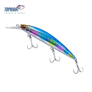 Top Right 37g 110mm M151 esche da Pesca all'ingrosso Sinking Minnow Lure Hard Bait Beach Pesca Bass Fishing Jerkbait