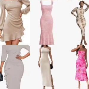Vestido Largo Nuevo para Mujer, Color Sólido, Transpirable y Sexy, Estilo Club, Inventario de Proveedor, Venta al Por Mayor, Suministro a Granel - Product Image 1