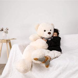 120cm de alta calidad cómodo clásico regalo de San Valentín de peluche oso de peluche blanco - Product Image 4