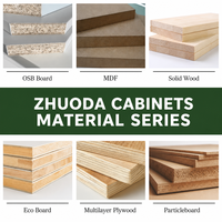 Meubles de cuisine modernes pour la maison, armoires murales en bois massif, solutions de rangement modulaires personnalisées en usine