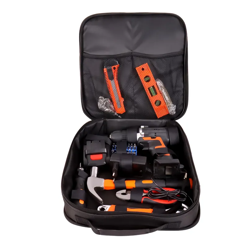 21V Cordless Drill and Home Tool Kit with Case Battery and Charger