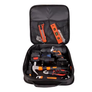 21V Akku-Bohrer und Home Tool Kit mit Koffer batterie und Ladegerät