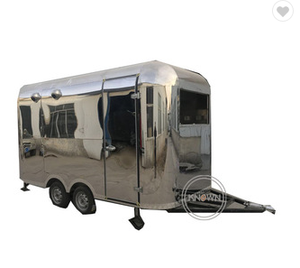 Remorques alimentaires mobiles multifonctions 2025 en acier inoxydable de 5 m, pas chères, pour l'Europe, restauration rapide, glaces, prix de la remorque de concession - Product Image 3