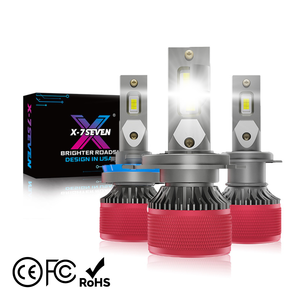 Kit de conversion LED X-7SEVEN CE ROHS FCC 9005 9006 faible consommation d'énergie <span class=keywords><strong>HB3</strong></span> HB4 <span class=keywords><strong>P20d</strong></span> haute efficacité 140W 28000Lm 6500K - Product Image 1