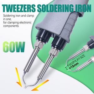 YIHUA 938D Portable Tweezers Soldering Station 110V 220V Soldering <b>Iron</b> Station Chip Desoldering Kit Set SMD Welding - Product Image 3