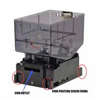 Dispositif d'insertion de pièces ICT, Hopper de pièces, Hopper de changeur de devises, Machine de jeu, Distributeur automatique, Machine à café, SDK, Capacité 500 pièces