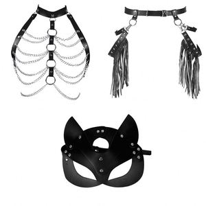 BDSM Bed Bondage Kits Genuine Leather Restraint Set Handcuffs Collar Gag Erotic Sex <strong>Toys</strong> for Women Couples <strong>Adult</strong> Games - Product Image 1