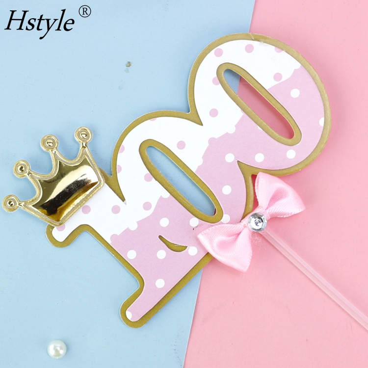 Cakeshop - 6 decorazioni per cupcake personalizzate, double face, realizzate a mano, con glitter e brillantini, 480 g/mq, colore: Oro rosa