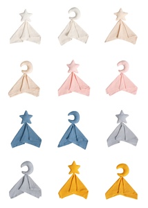 Moon Star – couverture de sécurité en coton pour bébé, poupée sensorielle, serviette apaisante, bavoirs <span class=keywords><strong>100</strong></span>% en mousseline de coton biologique - Product Image 6