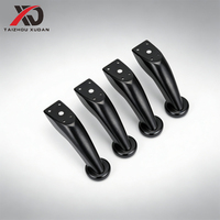 Pieds de canapé en métal chromé durables de 95 mm pour canapés, chaises, armoires, offrant une forte capacité de charge et un support de meubles stable