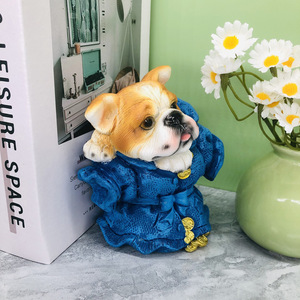 Nuevas artesanías de resina de gran venta, adornos de hucha para perros pequeños adecuados para regalos de escritorio para sala de estar - Product Image 2