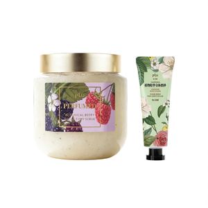 Exfoliante Corporal Perfumado Plu con Aroma a Bayas Botánicas 500g con Jabón Fleur 30g Cuidado Diario de la Piel para Todo Tipo de Piel - Product Image 2