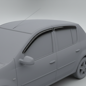 Pare-soleil de fenêtre en acrylique fumé foncé <span class=keywords><strong>pour</strong></span> Renault <span class=keywords><strong>Sandero</strong></span> 2009-2021, protection contre la pluie, 4 pièces - Product Image 2