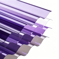 Industrielle Polycarbonat-Wellplatten Transparente Kunststoffplatten UV-Beständig Wärmedämmend für Gewächshausabdeckungen