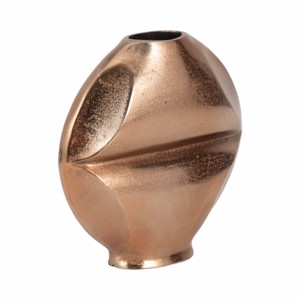 Vaso geometrico in metallo con design sfaccettato, vaso decorativo per fiori, per soggiorno, decorazioni per la casa. - Product Image 3