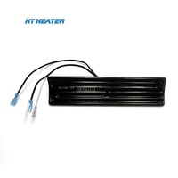 Chauffe-IR céramique incurvé à forme creuse 220V 600W 245*60mm pour le séchage d'encre d'impression et la séchage de textiles en sérigraphie