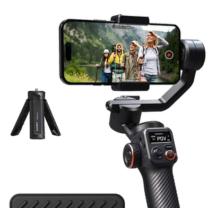 Hohem iSteady M6 estabilizador de 3 ejes 360 rotación ilimitada para teléfonos <span class=keywords><strong>iPhone</strong></span> <span class=keywords><strong>14</strong></span> <span class=keywords><strong>Pro</strong></span> Max y Android, pantalla OLED, grabación de vídeo - Product Image 1